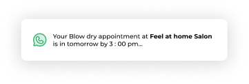 WhatsApp appointment reminder